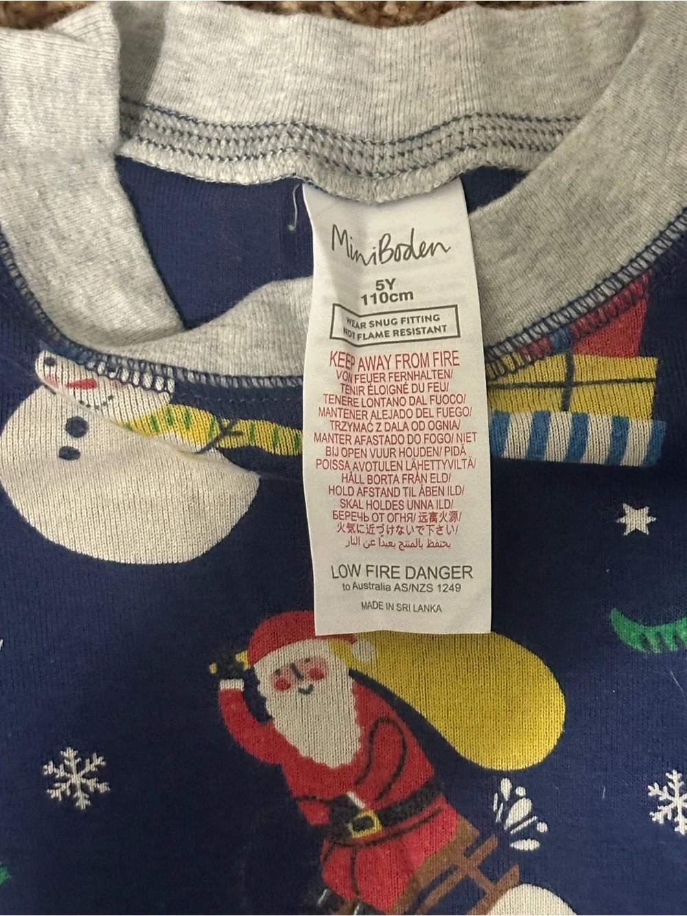 Mini Boden Christmas Pajama Sibling Set